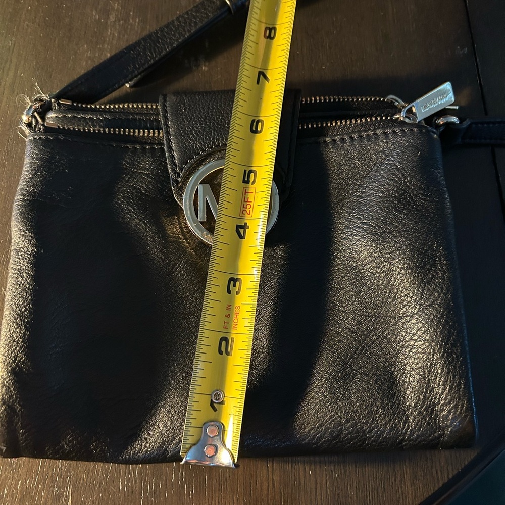 Michael Kors Black Leather Crossbody Bag - Picture 9 of 10